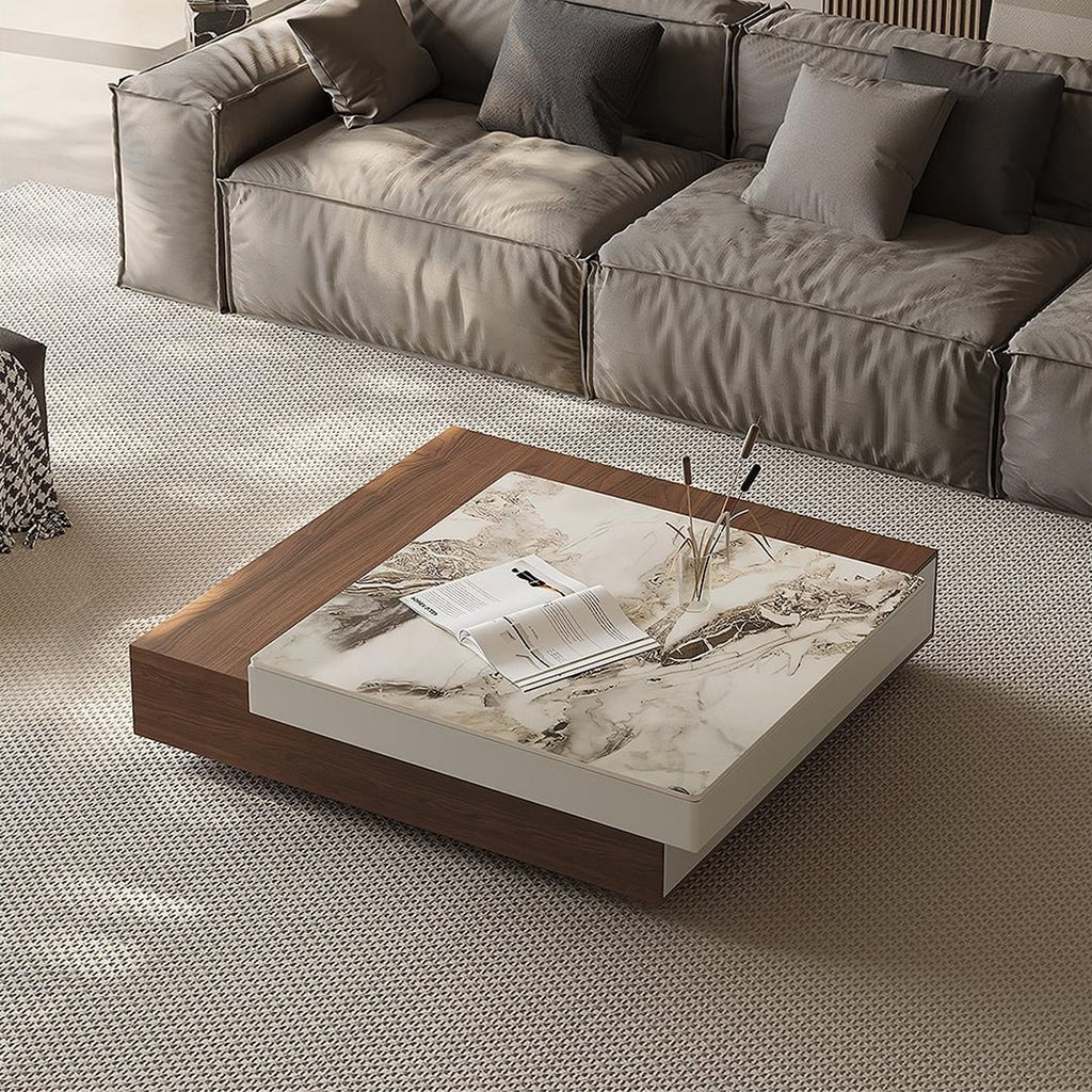Grimaldi Extendable Coffee Table, Square Coffee Table - Miola