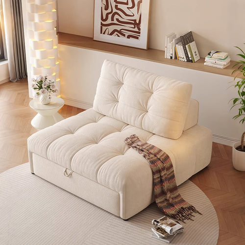 Alhassan Sleeper Armchair, Single Seater Bed, Leathaire - Miola