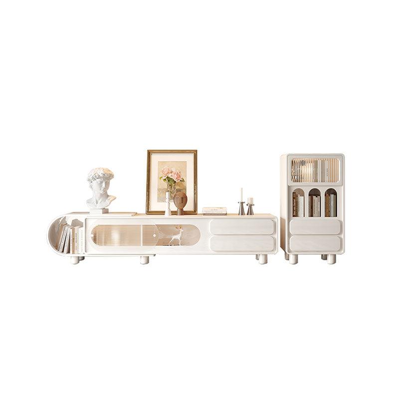 Odelette Living Room Set, Odelette TV Stand And Sideboard, Cream - Miola