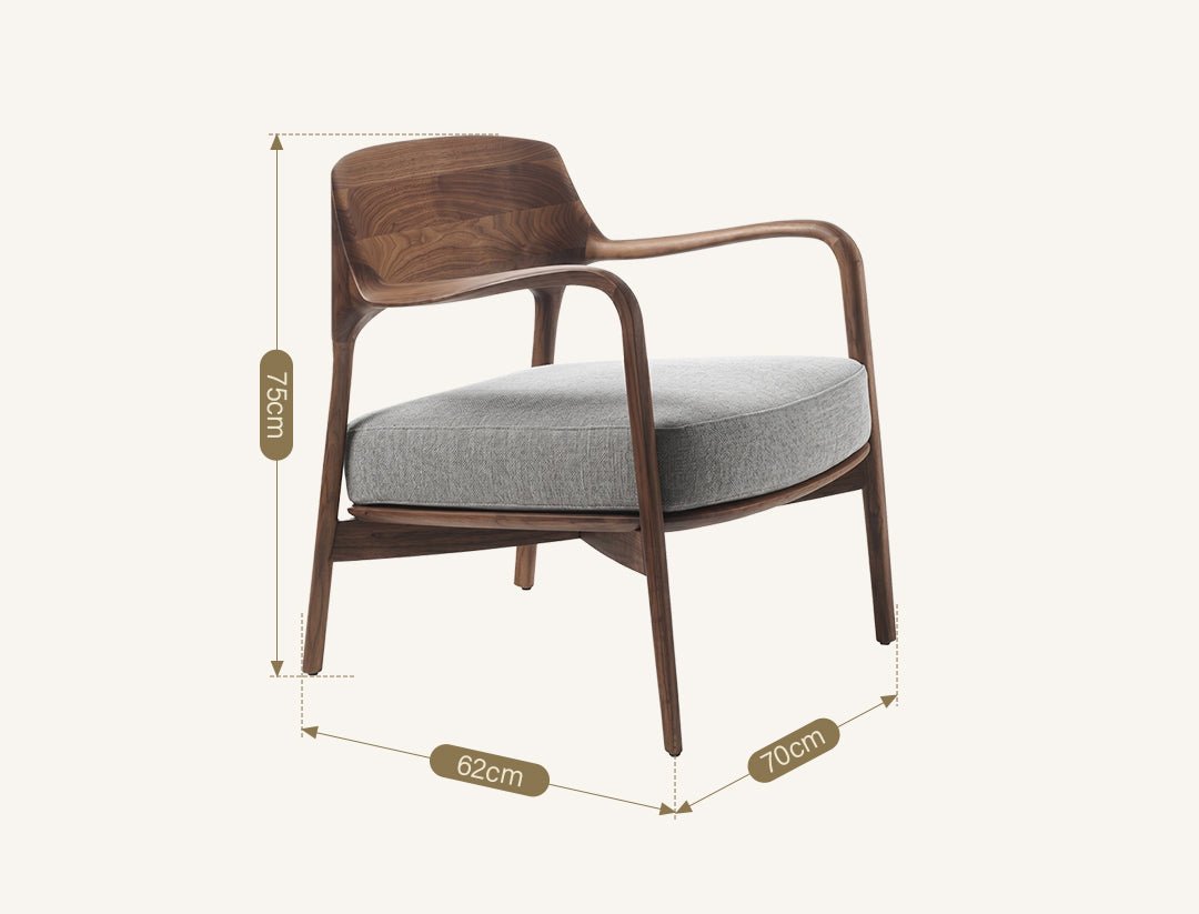 Hans Wegner Inspired Armchair, Dark Oak - Miola