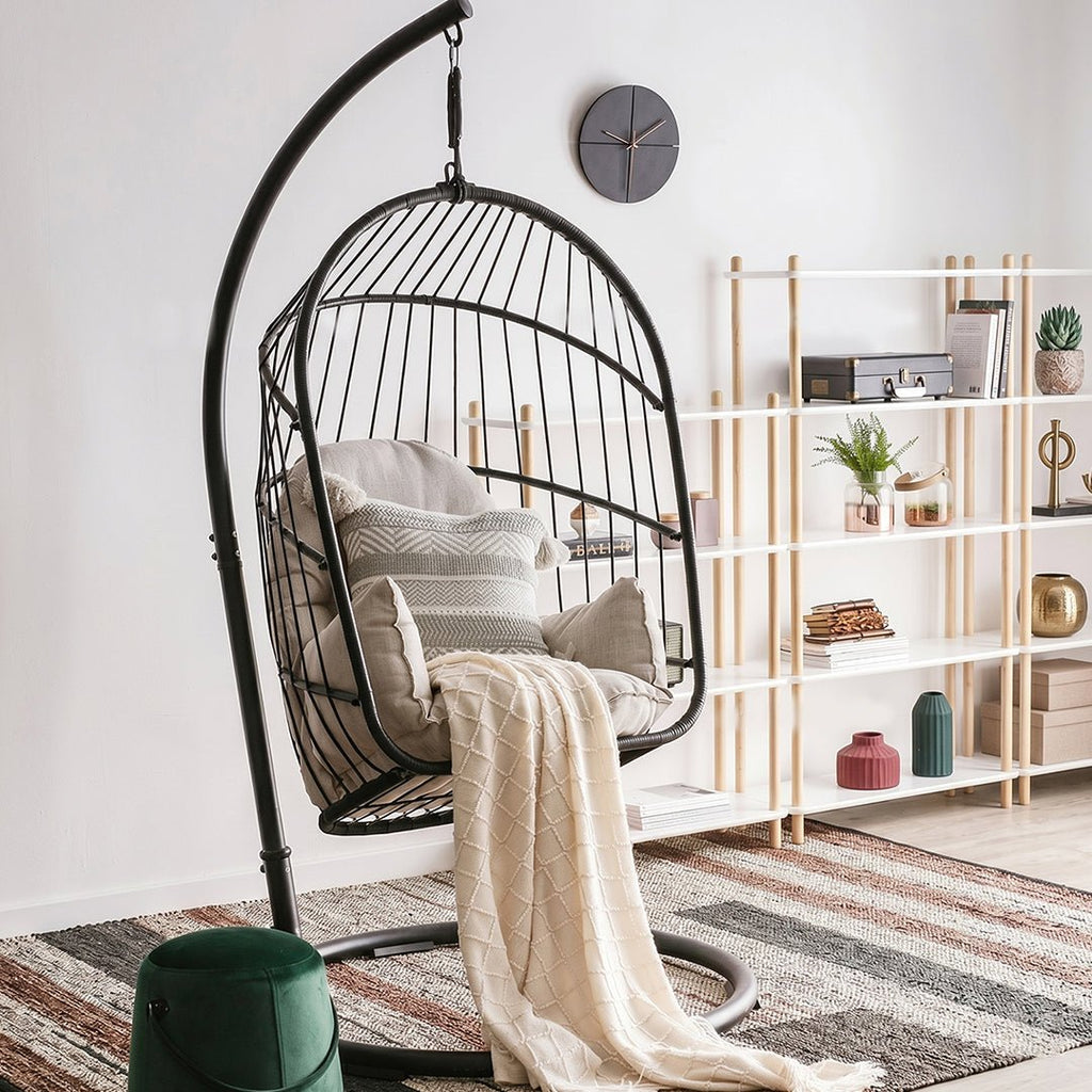 The CAGE Rattan Hanging Chair, Indoor/ Outdoor Furniture - Miola
