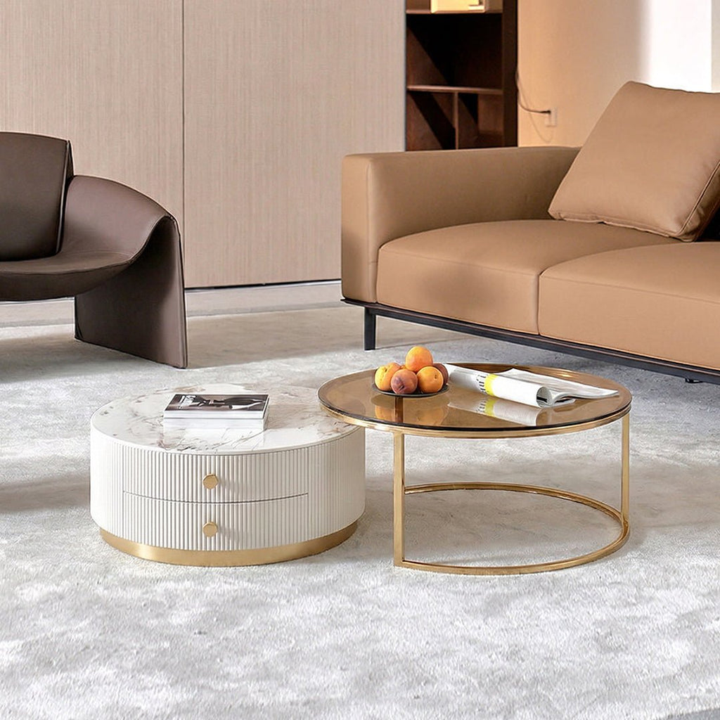 Eden II Living Room Coffee Table Set, TV Stand - Miola