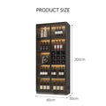 Hampshire I Wine Cabinet, Wine Storage With Glass Doors & Lights - Miola