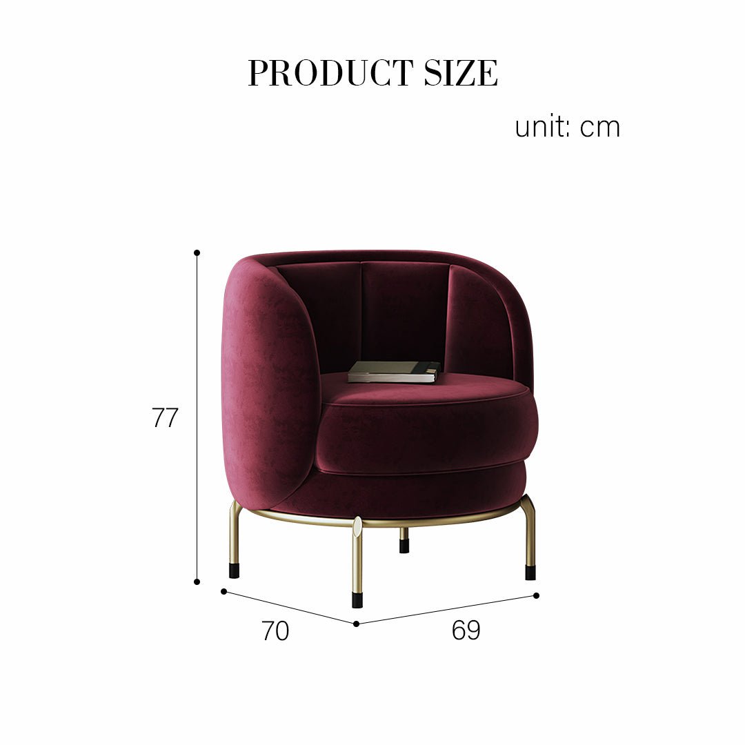 Carver Accent Lounge Chair, Purple - Miola