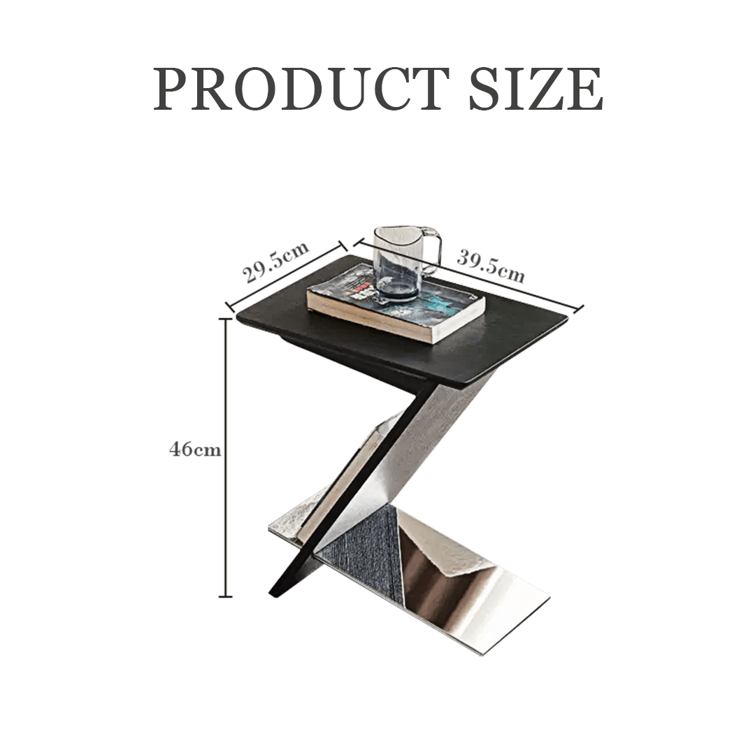 Adrian Side Table With Magazine Rack, Solid Wood - Miola