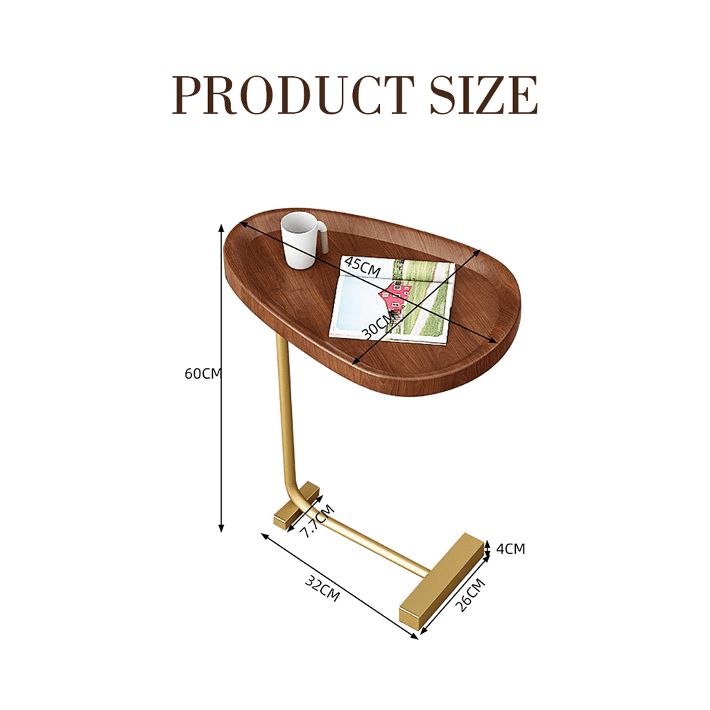 Isabeau Side Table, Wood - Miola