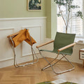 Kato Foldable Armchair, Stainless Steel - Miola