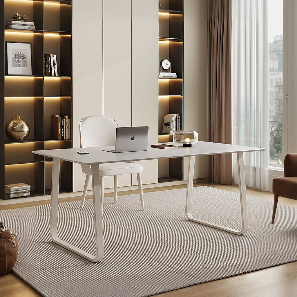 Kwame Office Desk With Office Chair, White - Miola