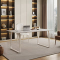 Kwame Office Desk With Office Chair, White - Miola