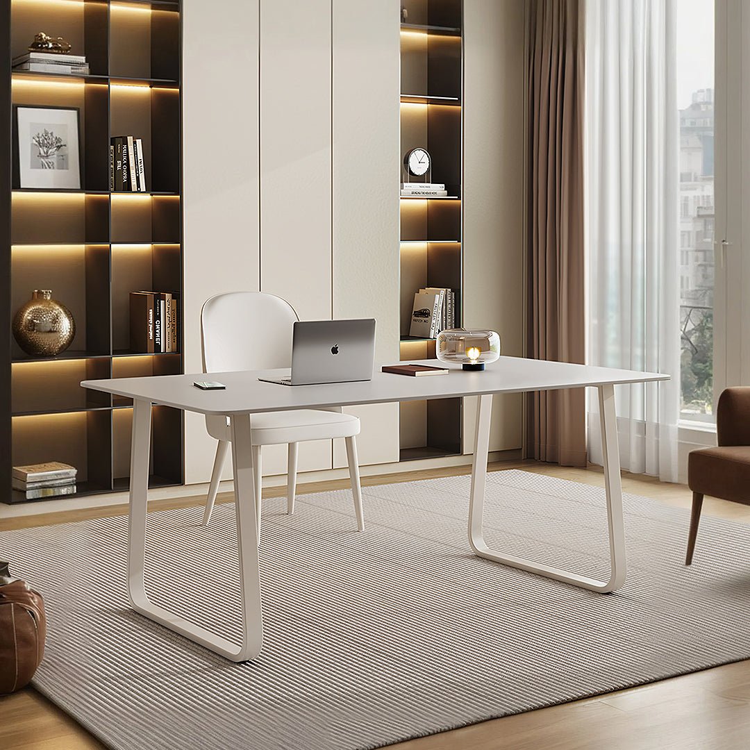 Kwame Office Desk With Office Chair, White - Miola