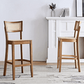 Rico Bar Chair, Rattan & Solid Wood - Miola