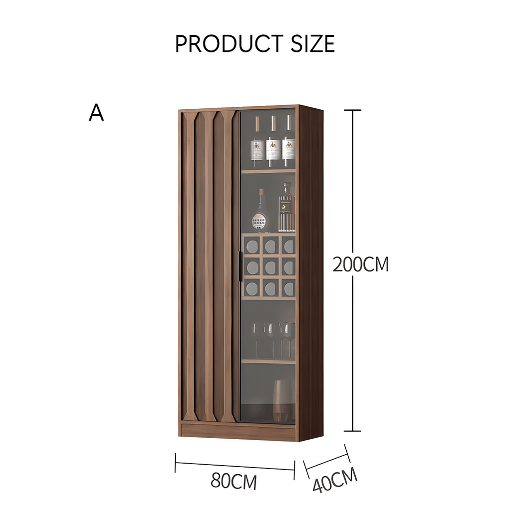 Dory Wine Cabinet, Solid Wood, More Sizes - Miola