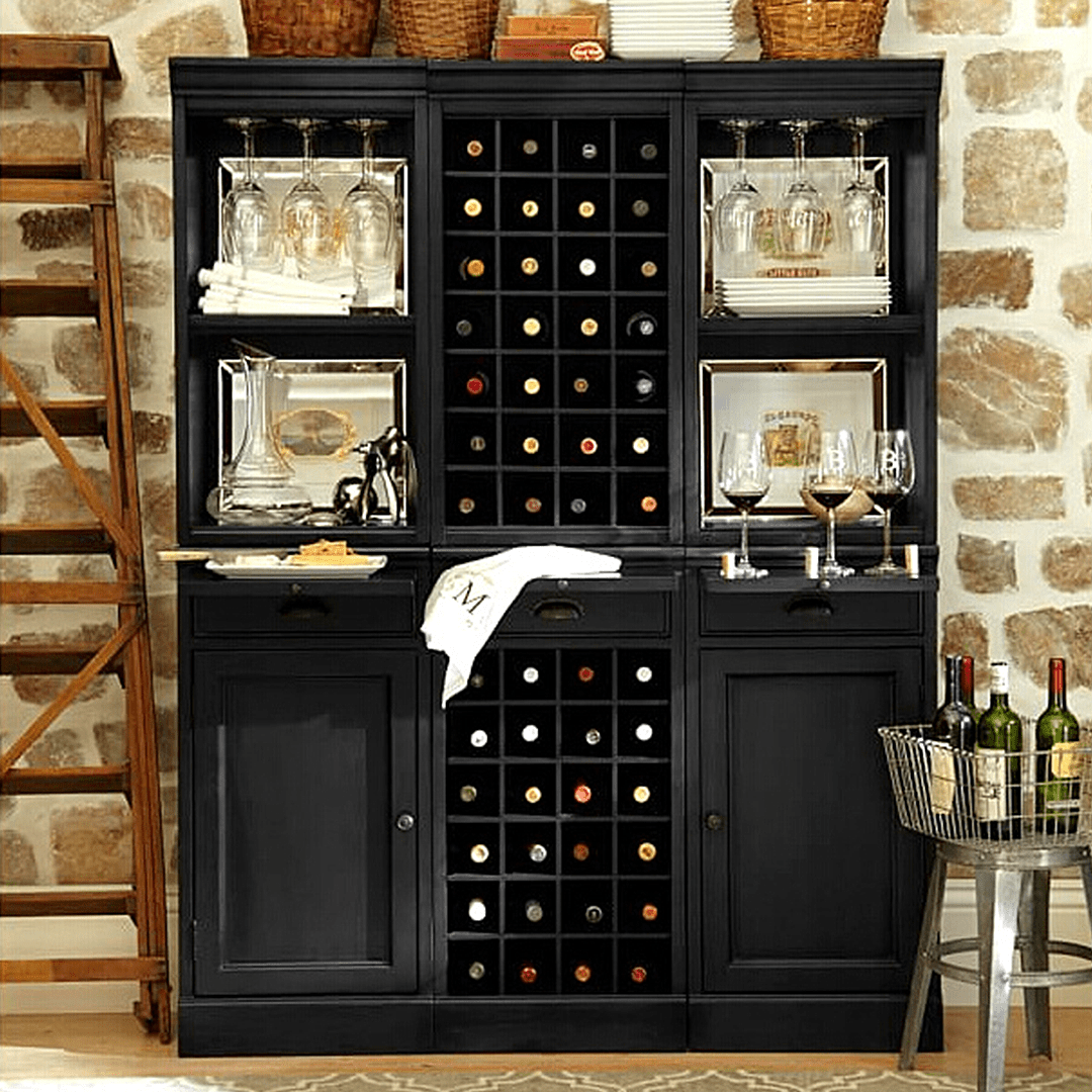 Ivanna Wine Cabinet, Wine Rack, Wood - Miola