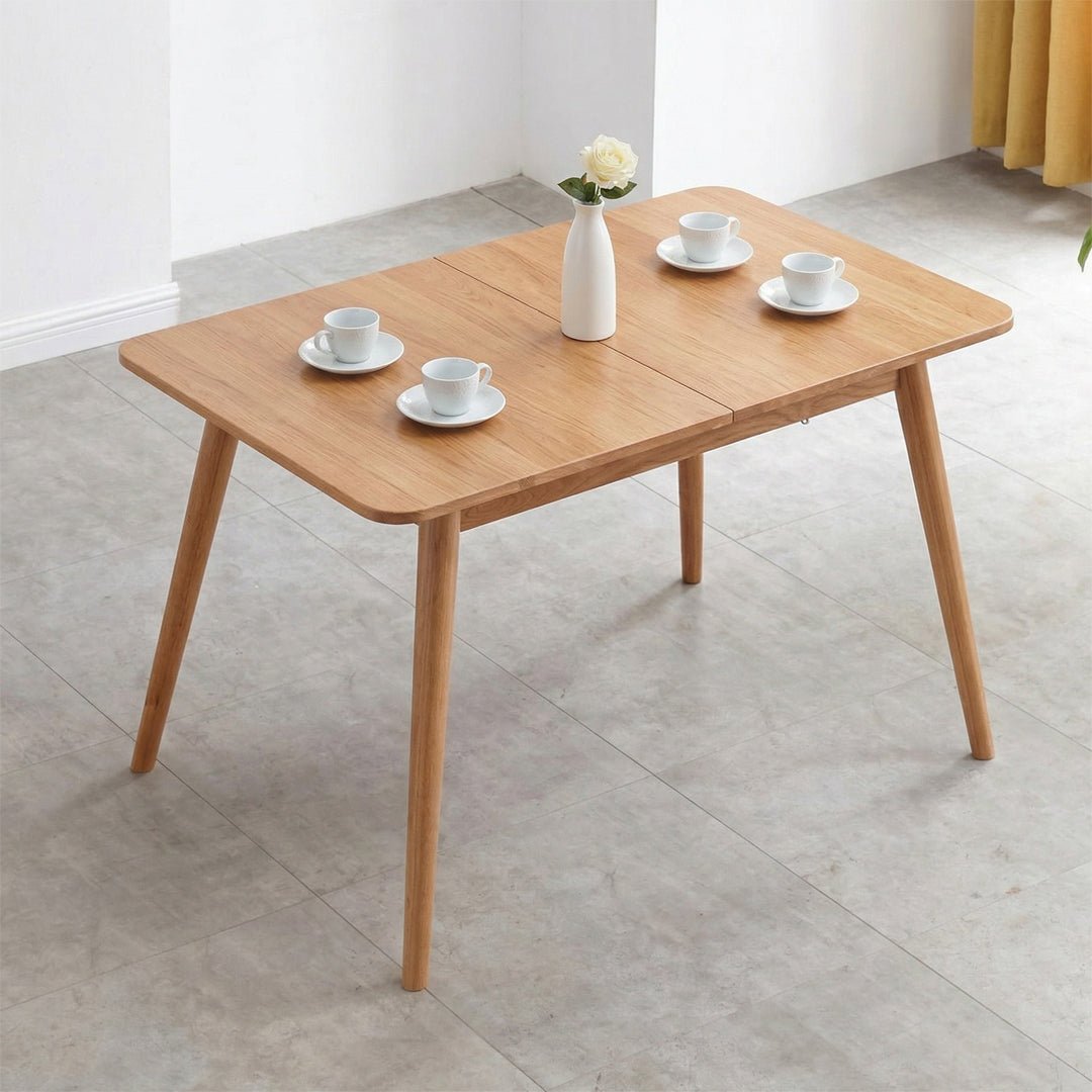 Delicia Extendable Dining Table, Ash - Miola