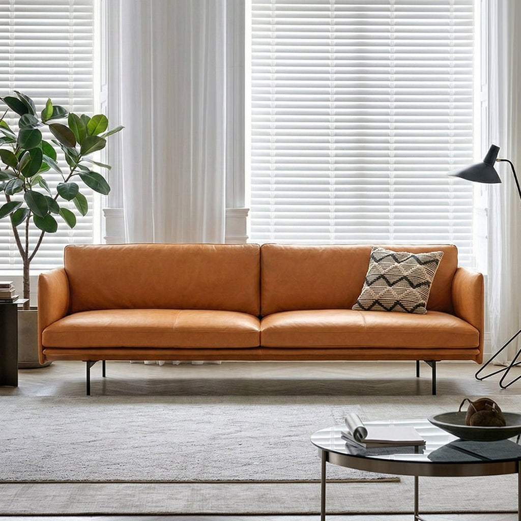 H81 Hamilton Two Seater / Three Seater Sofa, Italian Genuine Leather - Miola