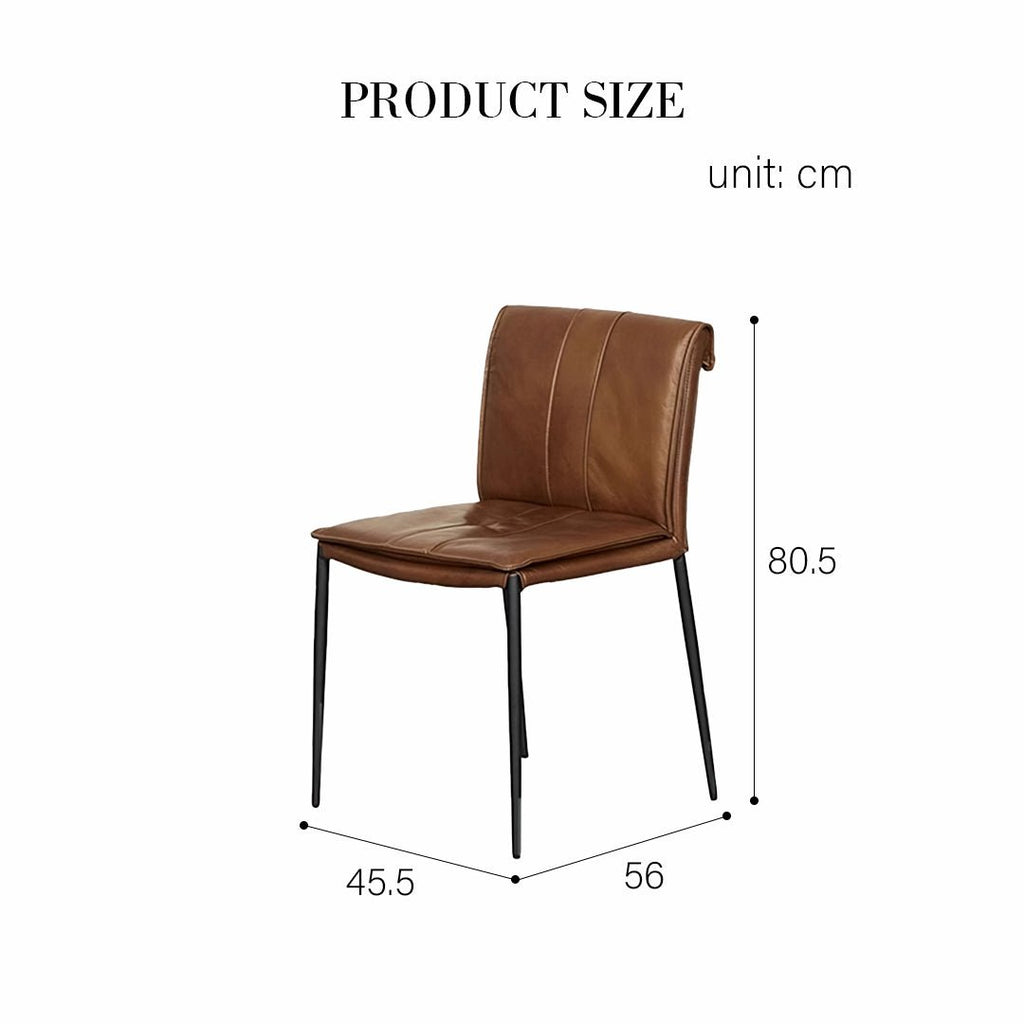 D'Amato Dining Chair, Leather - Miola