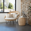 Munkhbat Rattan Garden Chair, Outdoor Lounge Chair - Miola