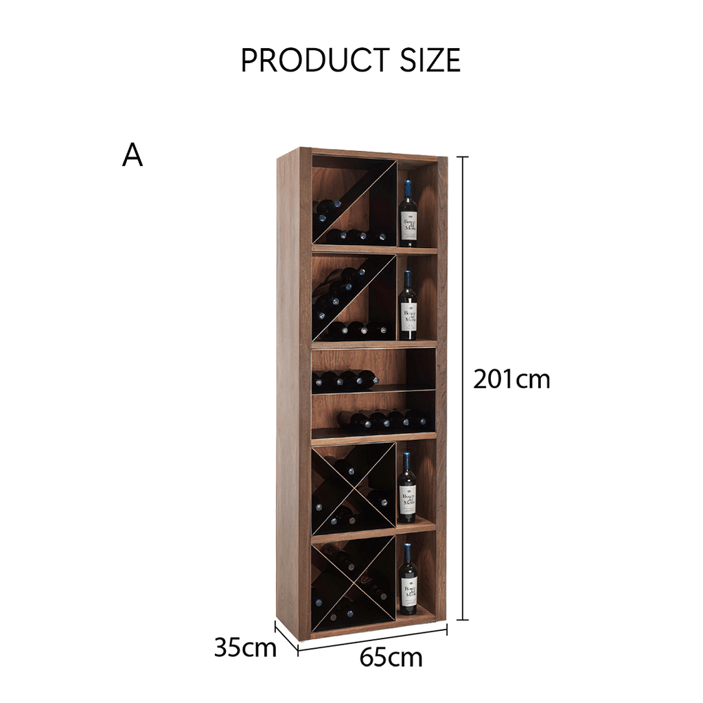 Grace Wine Cabinet, Solid Wood - Miola