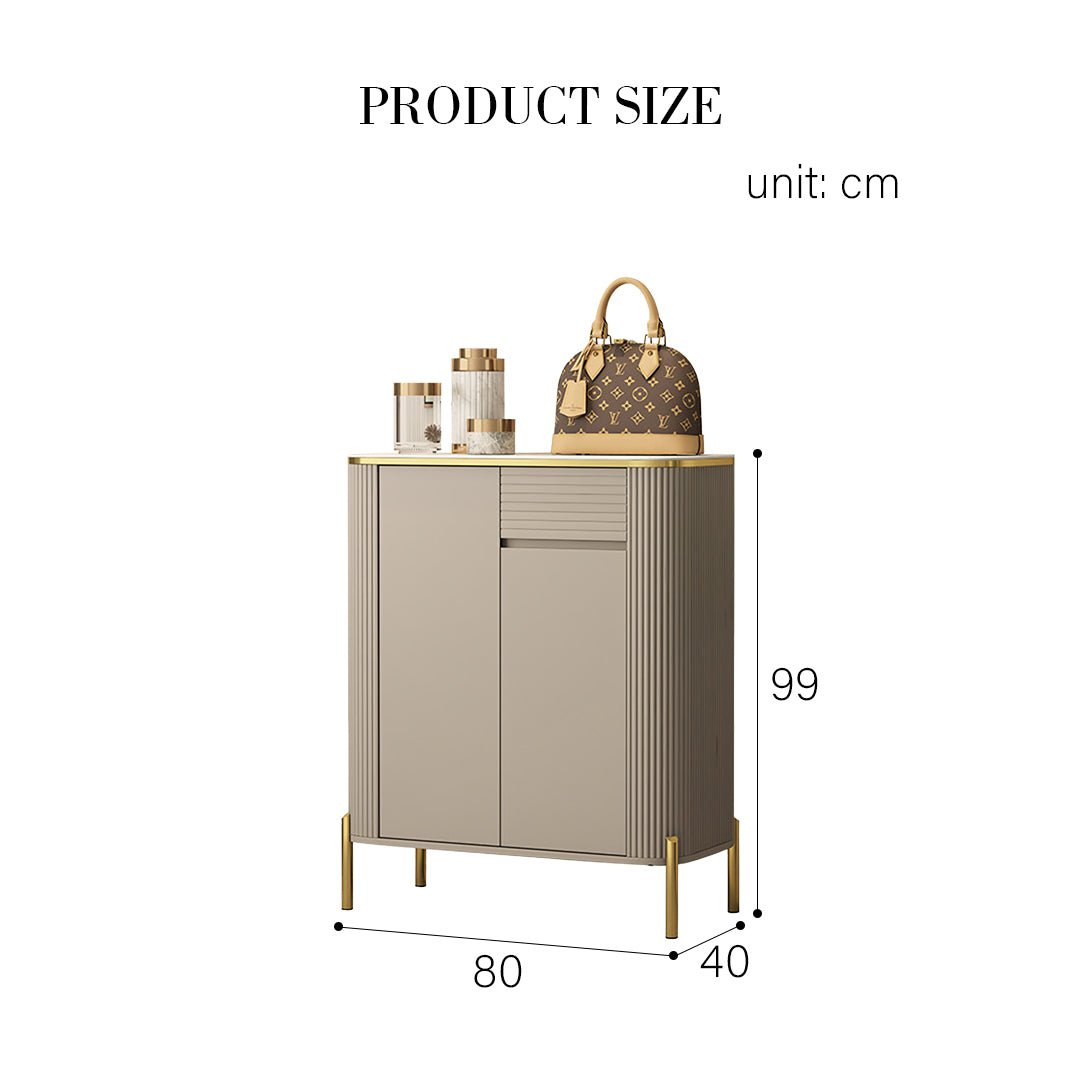 Malvina Shoe Storage, Light Grey - Miola