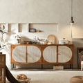 Booker Rattan Sideboard, Solid Wood - Miola
