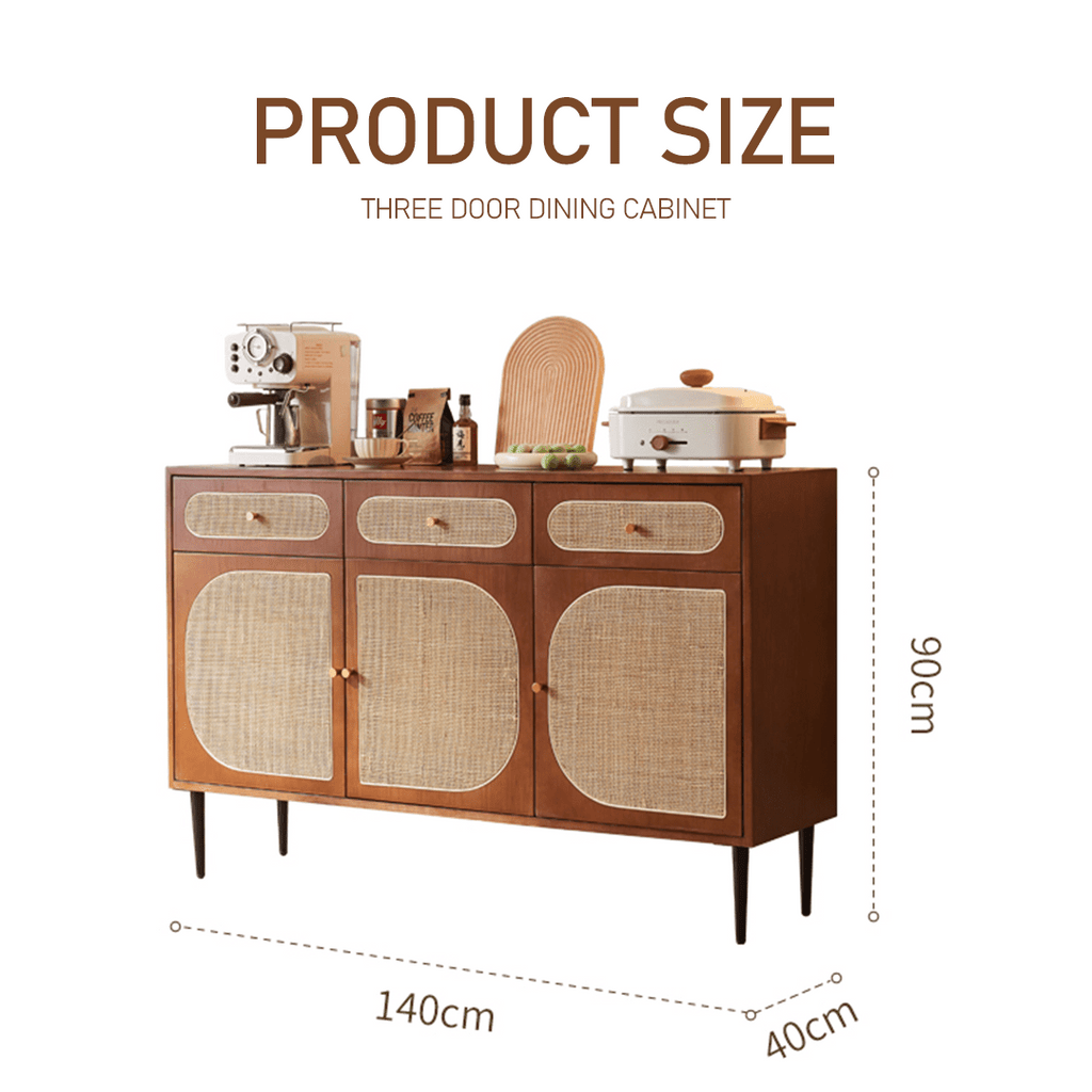 Antonio Long Sideboard, Solid Wood - Miola