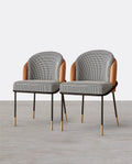 A Set of 2 Ratley Dining Chair, Linen - Miola