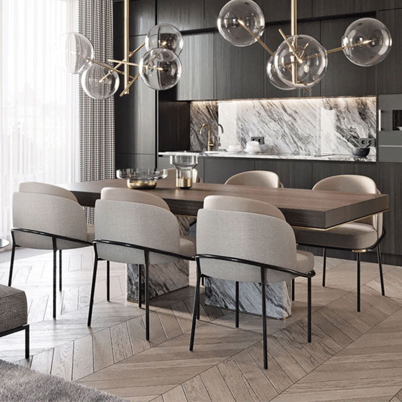 Theobald Dining Chair, Grey - Miola