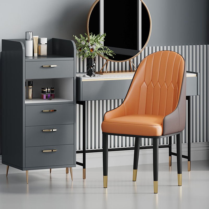 A Set of 2 Scott Dining Chairs, PU Leather - Miola