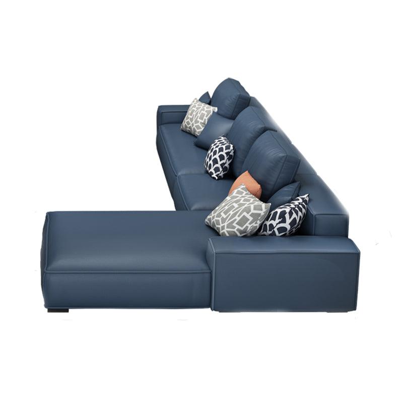 Nevaeh Three Seater Corner Sofa, Leathaire - Miola
