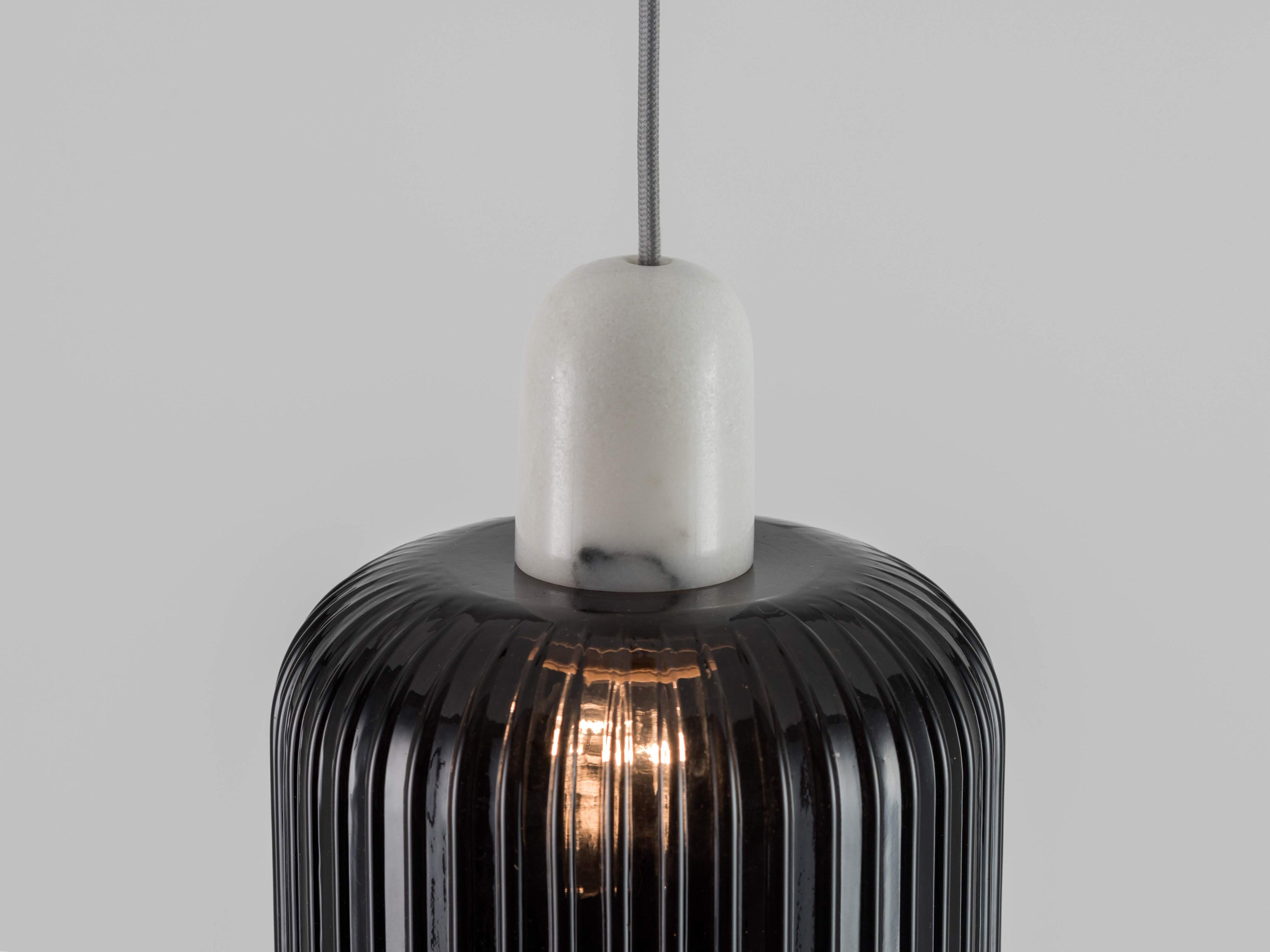 White marble ceiling pendant fitting