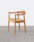 Abiram Rattan Dining Chair, Solid Wood - Miola