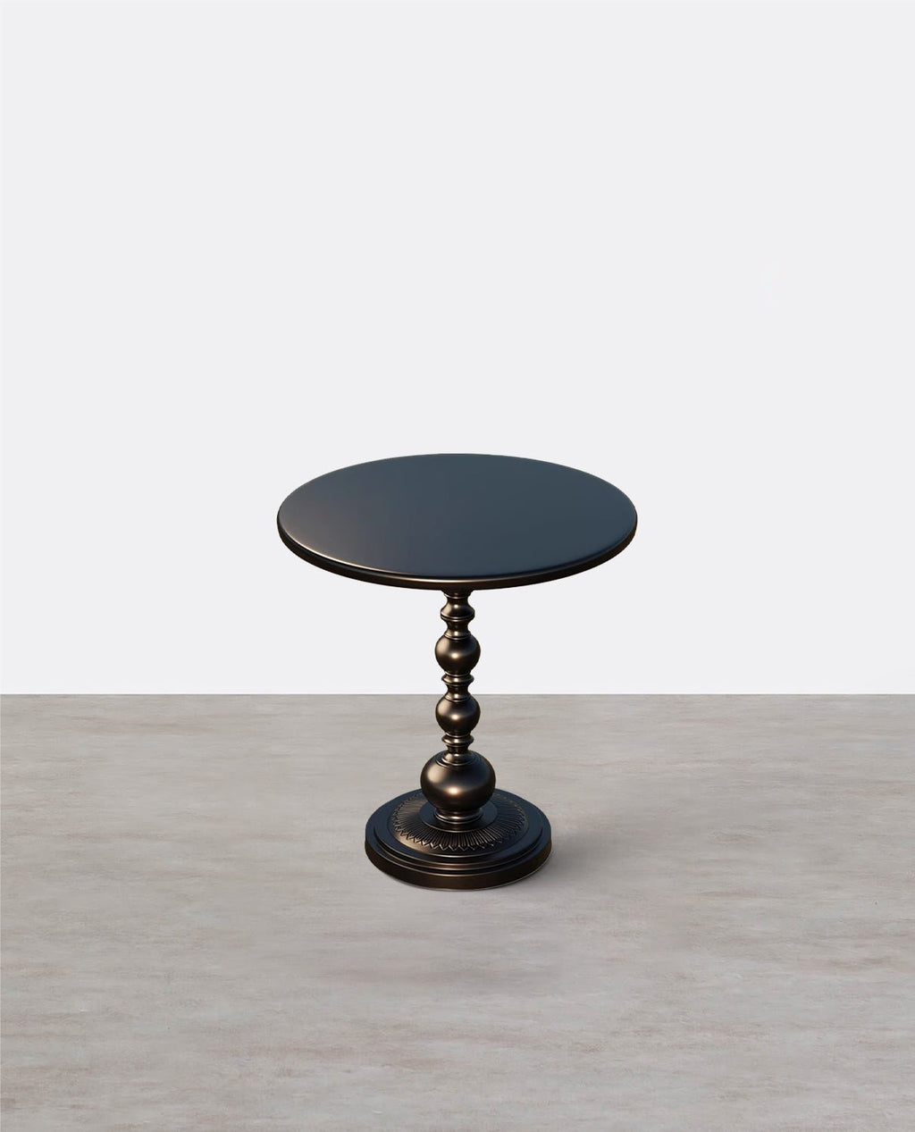 Xanthe Small Round Side Table, Black or White - Miola