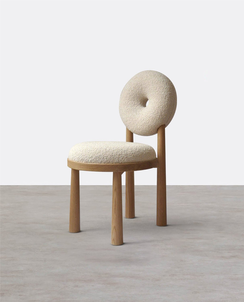 Evelyn Donut Dining Chair, Boucle - Miola