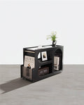Thaddeus Trolley Style Side Table, Wood - Miola