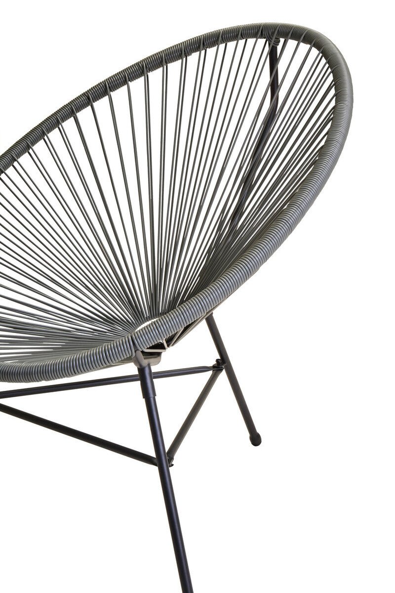 Miami Grey 3 Piece Rattan Patio Set - Miola