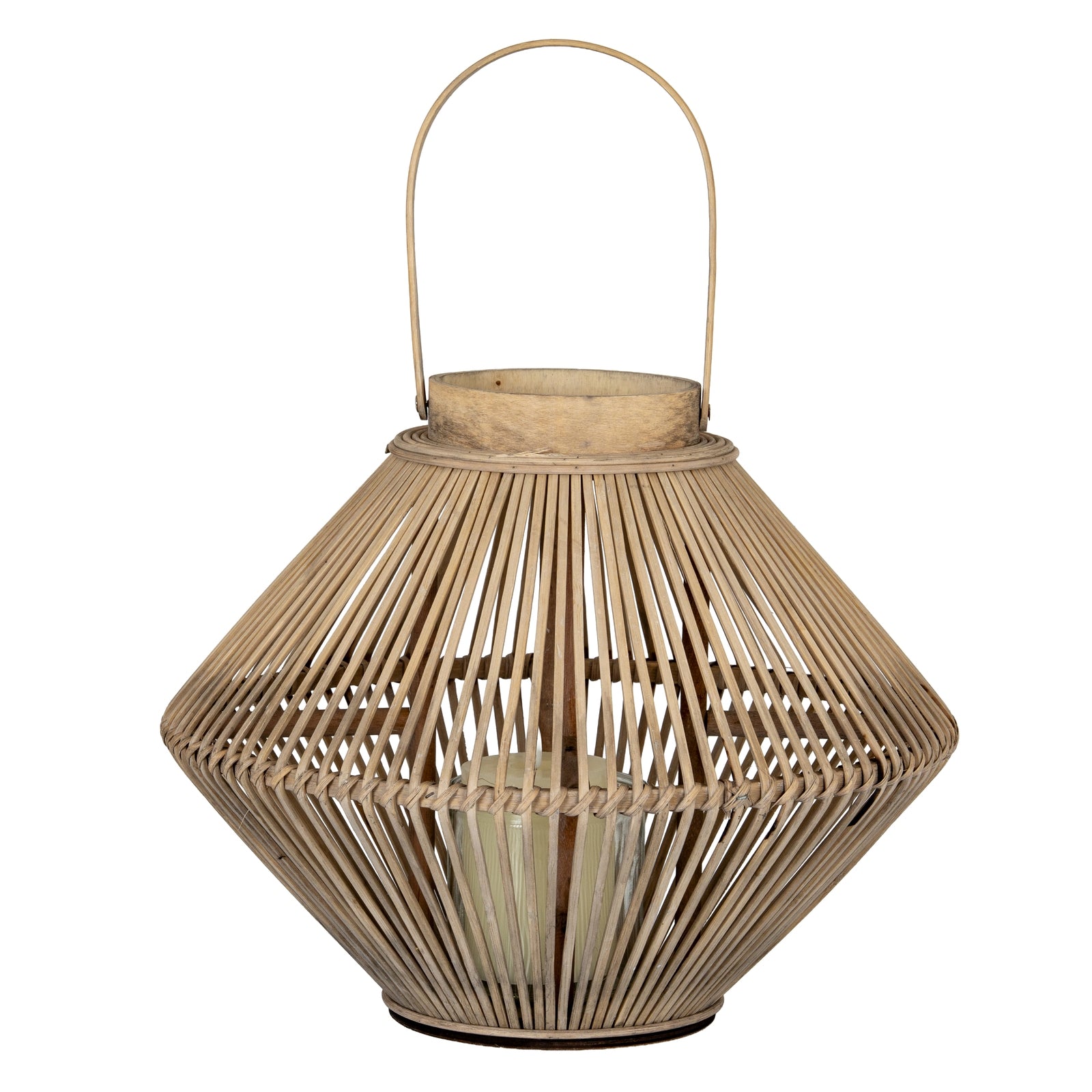 Cone Wicker Lantern