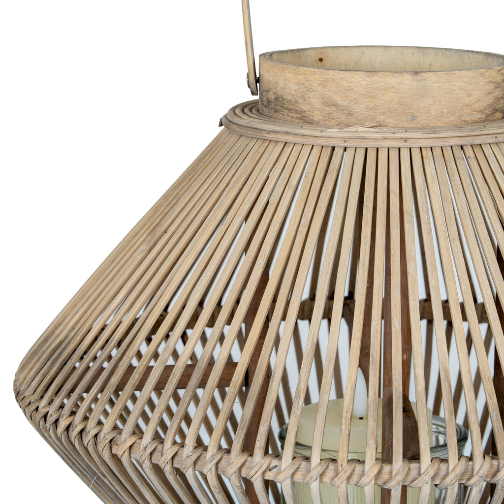 Cone Wicker Lantern