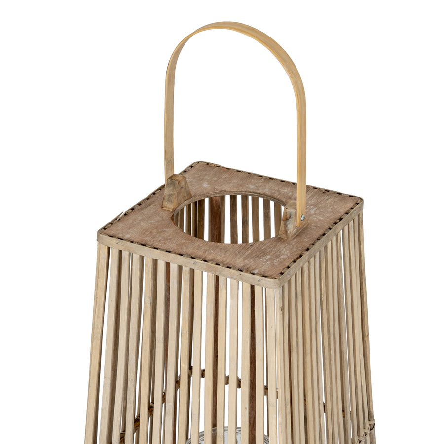 Silo Wicker Lantern