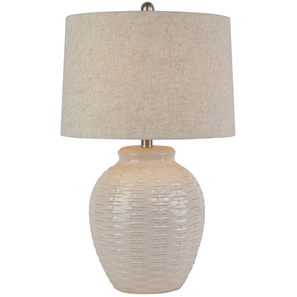 Basketweave Table Lamp