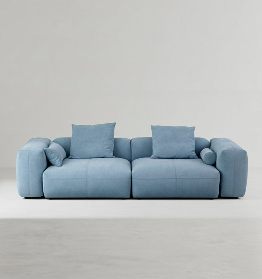 Gagnon Modular Sofa, Two Seater Sofa, Blue - Miola