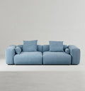 Gagnon Modular Sofa, Two Seater Sofa, Blue - Miola