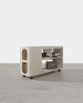 Dulcie Side Table With Wheels, Hallway Storage - Miola