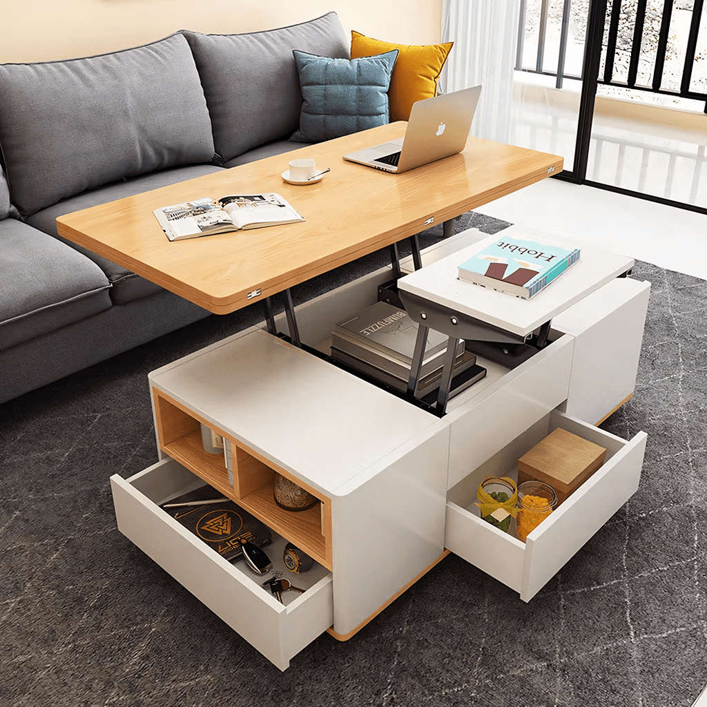 Ruby Lift Top Coffee Table, Multi - Functional Foldable Coffee Table - Miola
