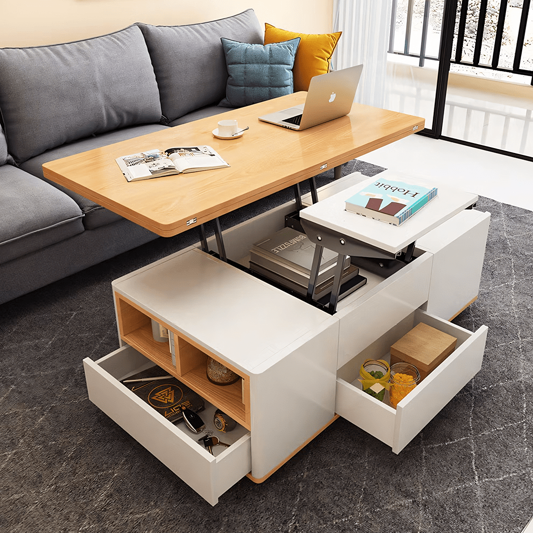 Ruby Lift Top Coffee Table, Multi - Functional Foldable Coffee Table - Miola