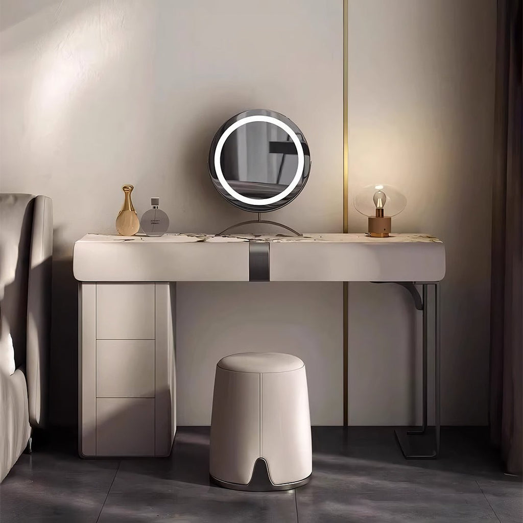 Nisha Dressing Table, Vanity Table With LED Mirror - Miola