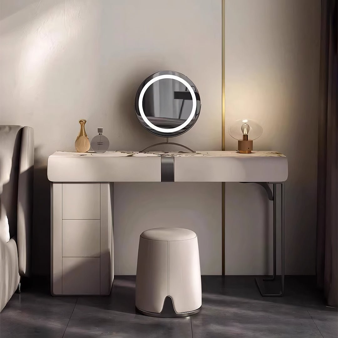 Nisha Dressing Table, Vanity Table With LED Mirror - Miola