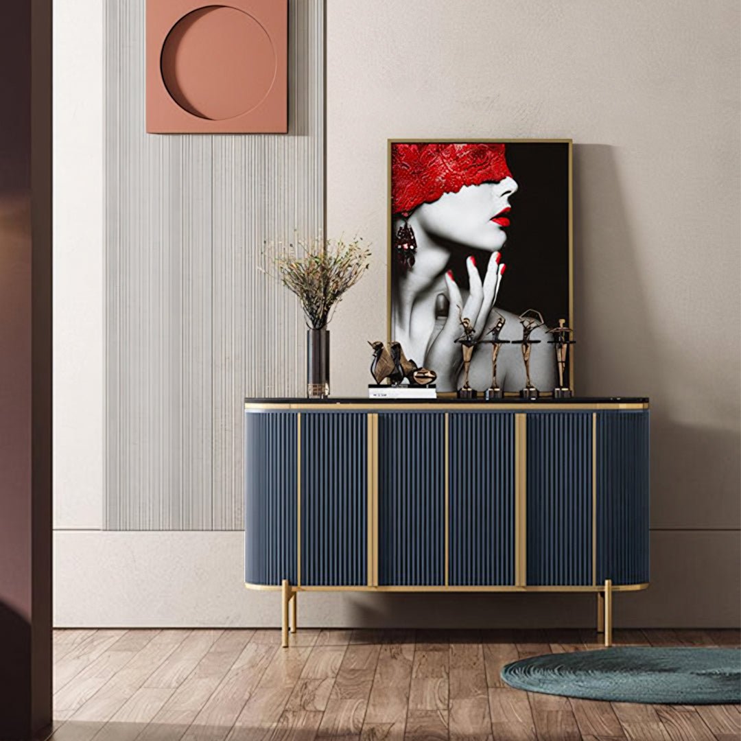 Elec Sideboard, Green & Gold - Miola