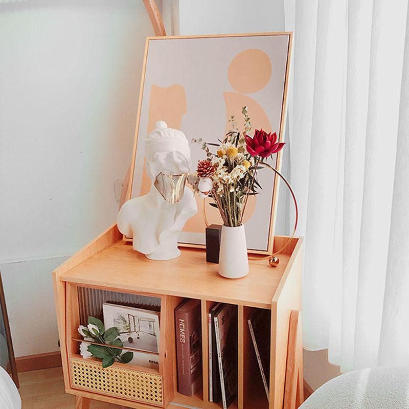 Calvin Side Table with Mini Book Storage - Miola