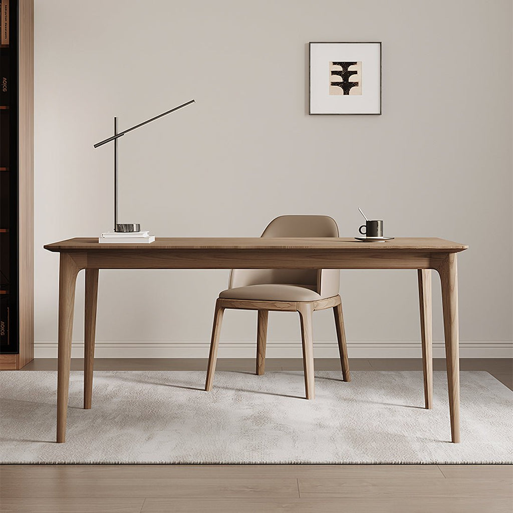 Mei Office Desk, Solid Wood, Ash Wood - Miola