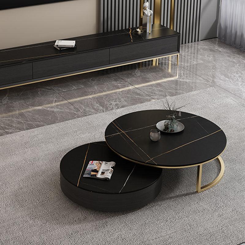 Bigbiglife Nesting Coffee Table With TV Stand, Sintered Stone - Miola